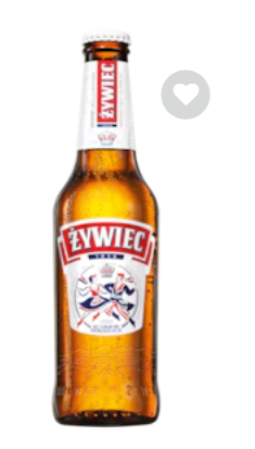 Bottle of Zywiec 330ml Single Polish lager beer
