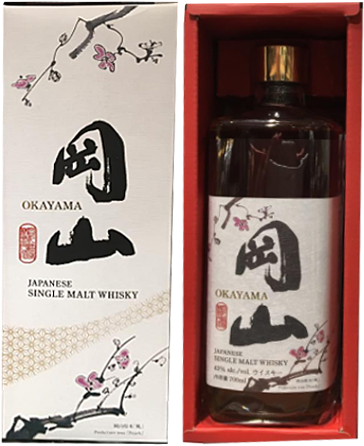Bottle of Okayama Triple Cask Whisky, 700ml Japanese single malt