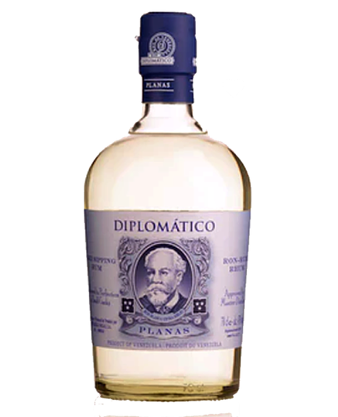 Bottle of Diplomatico Planas Rum 700ml, a Venezuelan white rum