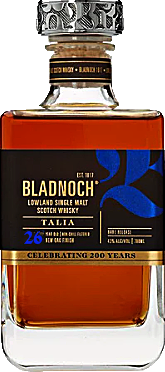 Bottle of Bladnoch Talia 26 Year Old (2020 Release) Lowland single malt Scotch whisky, 700ml