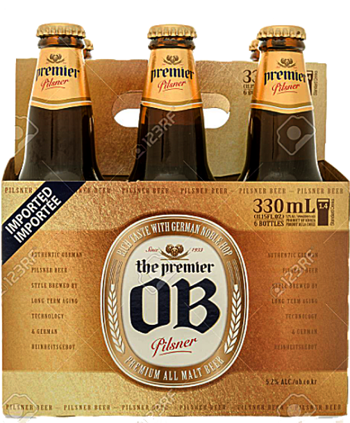 The Premier OB Pilsner Beer  330ml (6 Pack)