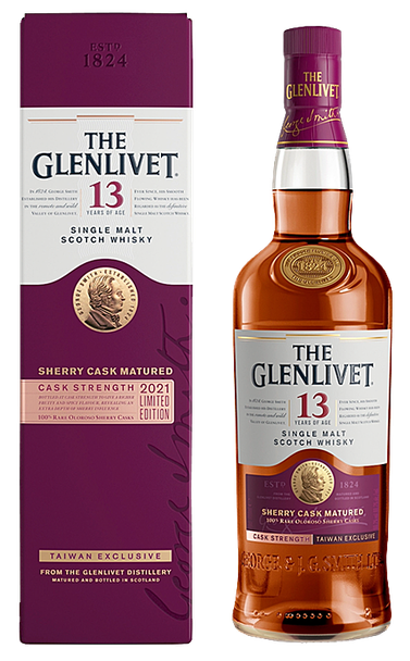 Bottle of Glenlivet 13 Year Old Sherry Cask Cask Strength single malt whisky, 700ml