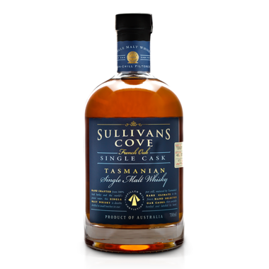 Bottle of Sullivans Cove French Oak Single Cask TD0290 700ml Tasmanian whisky