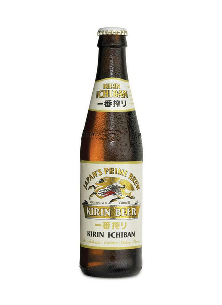 Case of Kirin Ichiban Japanese lager, 330ml bottles x 24 (Australian)