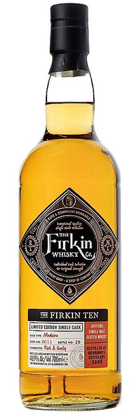 Bottle of Firkin Ten 2008 Single Malt Scotch Whisky, 700ml