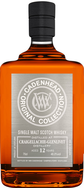 Bottle of Cadenheads Craigellachie-Glenlivet 12 Years Old Speyside Scotch Whisky, 700ml