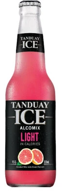 Six-pack of Tanduay Ice Light 330ml bottles, a light-in-calories refreshing drink
