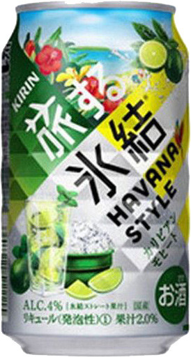 Case of Kirin Havana Style beverage, 350ml bottles, pack of 24