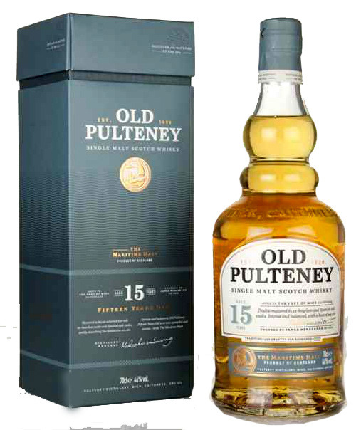 Bottle of Old Pulteney 15 Year Old Single Malt Scotch Whisky, 700ml