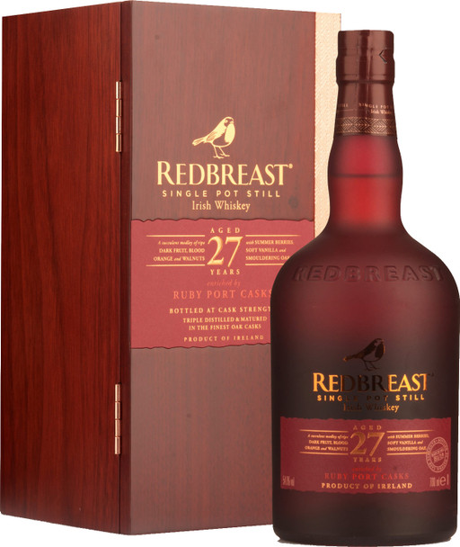 Bottle of Redbreast 27 Year Old Cask Strength Irish Whiskey, Batch 1, 700ml