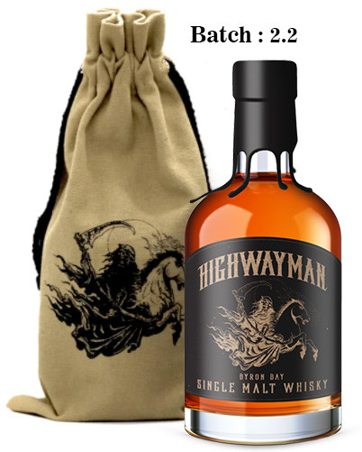 Bottle of Highwayman Batch #2.1 500ml whisky, 55% ABV, Double Barrel Blues finish