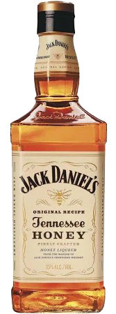 Bottle of Jack Daniel's Honey Tennessee whiskey, 700ml, 40% ABV