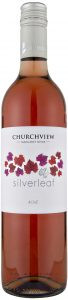 Bottle of Churchview Silverleaf Rose 750ml, a pale pink rosé wine
