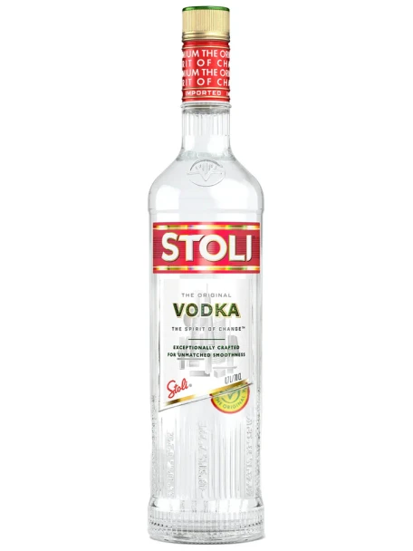 Bottle of Stolichnaya Vodka 700ml, authentic Russian wheat and rye vodka