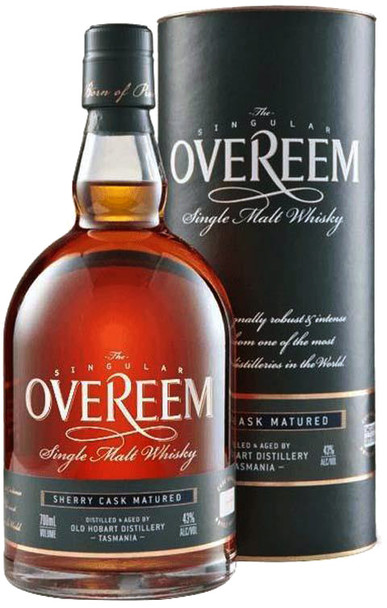 Bottle of Overeem Sherry Cask Matured Single Malt Tasmanian Whisky, 700ml, 43% ABV