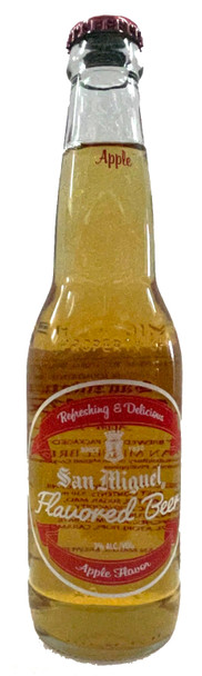 Six-pack of San Miguel Apple 330ml cans, a refreshing apple-flavoured beverage