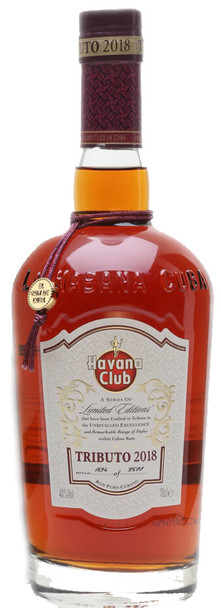 Havana Club Tributo 2018 Release 700ml Cuban rum bottle, limited edition finished in peaty Scotch whisky casks
