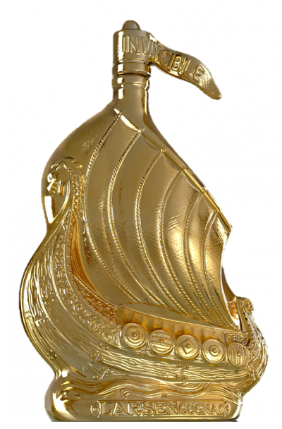 Larsen Viking Ship Gold Sculpture Cognac 700ml