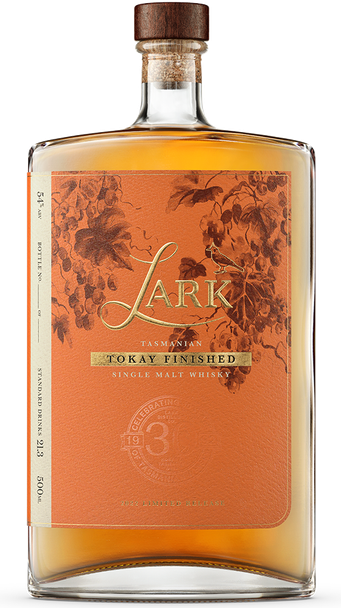Bottle of Lark Tokay Cask Finish 500ml Tasmanian whisky