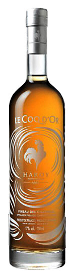 Bottle of Hardy Pineau Des Charentes Blanc 750ml, a golden aperitif from the Charente region of France
