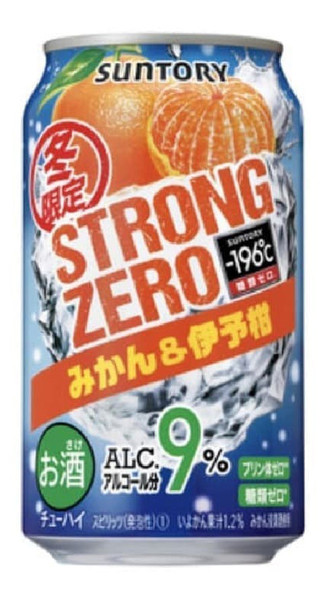 Suntory -196C Strong Zero Orange & Mandarin 9% 350ml  x 24