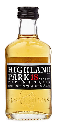 Highland Park 18 Year Old single malt Scotch whisky, 50ml bottle