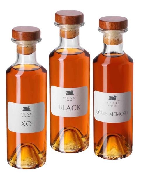 Deau Cognac La Collection Tasting Box 3 ( XO, BLACK, LOUIS MEMORY) 3 x 200ml