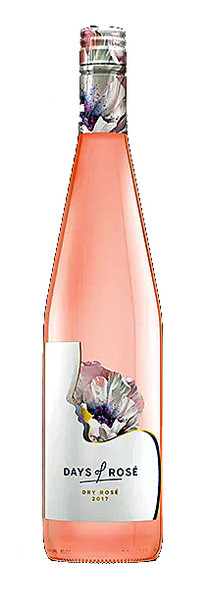 Bottle of Days of Rose Dry Rosé wine, 750ml