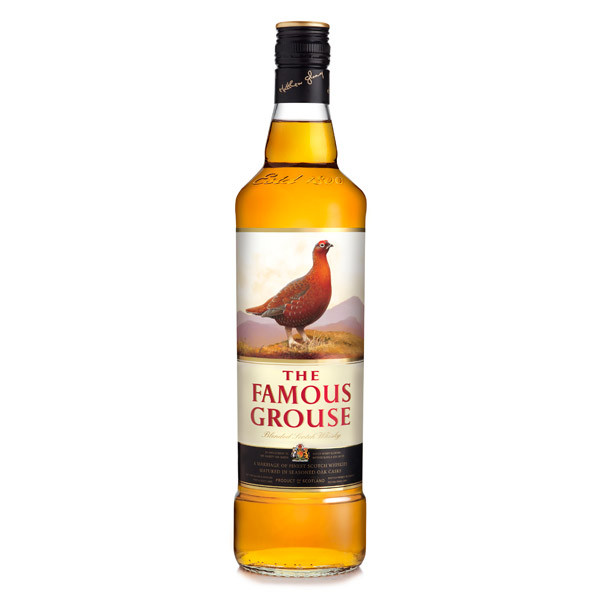Bottle of Famous Grouse blended Scotch whisky, 1L size