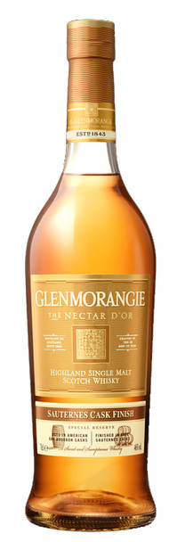 Bottle of Glenmorangie Nectar D'or Sauternes Cask Finish Single Malt Scotch Whisky, 700ml