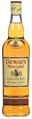 Bottle of Dewar's 12 Years Old double-aged blended Scotch whisky