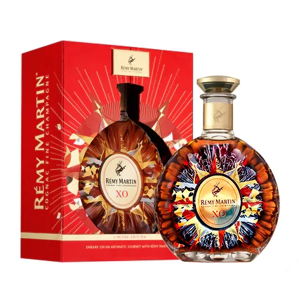 Remy Martin XO New Year 2023 limited edition cognac bottle in wooden gift box