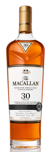 Bottle of The Macallan Sherry 30 Year Annual 2021 Release single malt Scotch whisky, 700ml