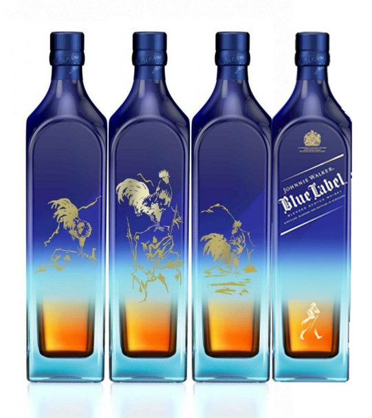 Johnnie Walker Blue Label Year of the Rooster 1000ml limited edition whisky decanter