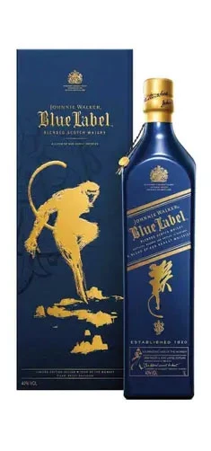 Johnnie Walker Blue Label Year of the Monkey limited edition blended Scotch whisky, 1000ml bottle