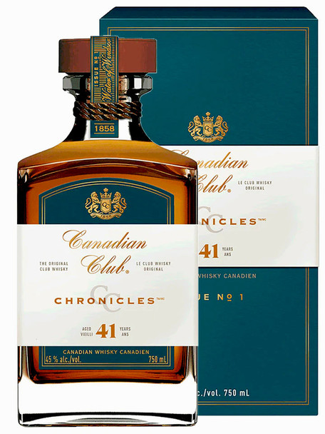 Bottle of Canadian Club 41 Year Old Canadian whisky, 700ml