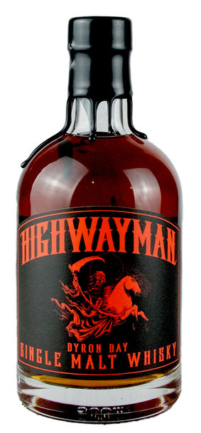 Bottle of Highwayman Batch 3.3 Hallows Eve whisky, matured in Super French Red Wine casks