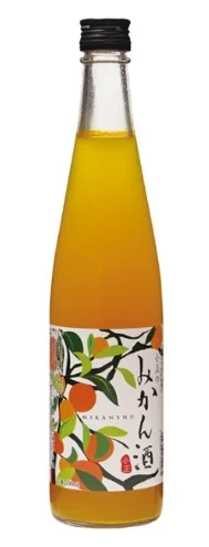 Bottle of Kosho Komasa Mikanshu 500ml, Japanese mikan citrus liqueur