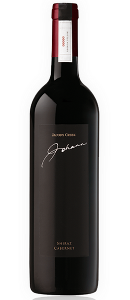 Bottle of Jacob's Creek Johann Shiraz Cabernet 2002, 750ml Australian red wine