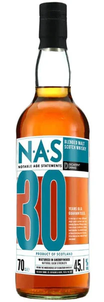 Bottle of Deeadent Drinks NAS 30 YO Single Malt Scotch Whisky, 700ml