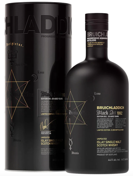 Bottle of Bruichladdich Black Art 10.1 29 Year Old Unpeated Single Malt Scotch Whisky, 700ml
