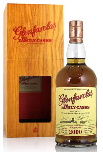 Bottle of Glenfarclas 2000 The Family Casks single malt whisky, 700ml, Summer 2022 bottling