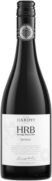 Bottle of Hardys HRB Reserve Bin Shiraz 2018, 750ml Australian red wine