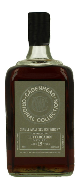 Bottle of Cadenhead Fettercairn 15 Year Old single malt whisky, 700ml