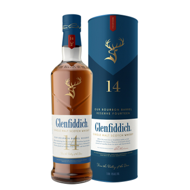 Glenfiddich 14 Year Old Bourbon Barrel Reserve 700ml 