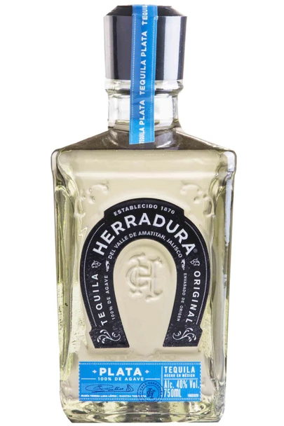 Bottle of Herradura Plata Tequila 700ml, made from 100% blue agave