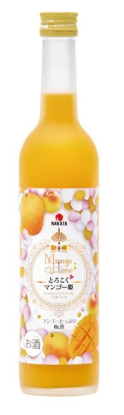 Bottle of Nakata Torokoru Mangohime Mango Ume Liqueur, 500ml, from Japan