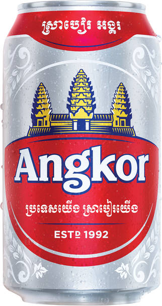 Angkor Beer Can 330ml x 6 Pack