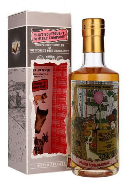 Bottle of That Boutique-y Ben Nevis 25-Year-Old single malt whisky, 500ml, with bespoke artwork label