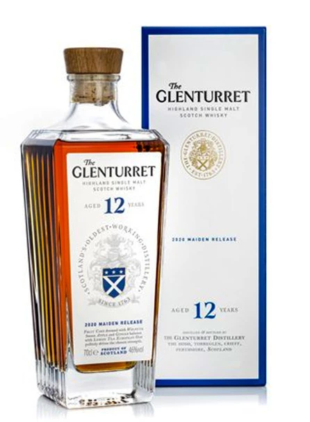 Bottle of Glenturret 12 YO 2022 single malt Scotch whisky, 700ml